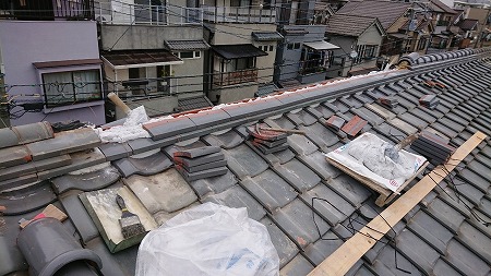 新規ノシ瓦積み