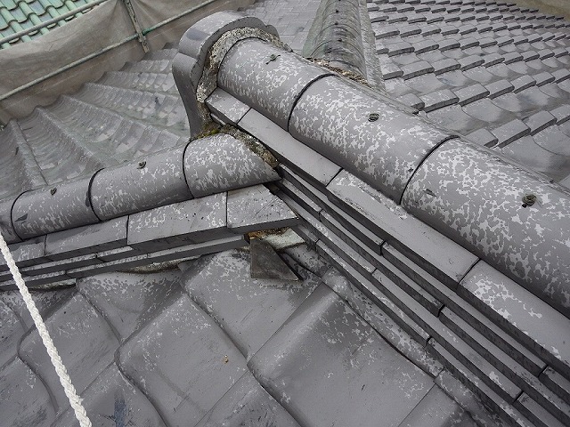 漆喰劣化　寝屋川市