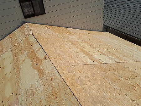 野地合板完成