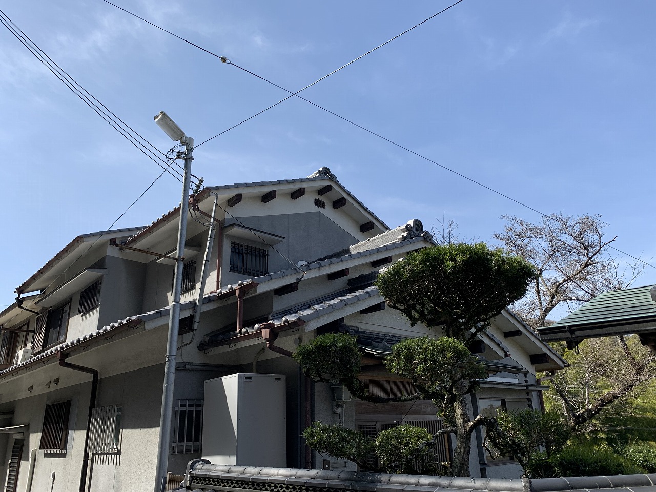 奈良県　生駒郡　屋根ではなく塀の調査に伺いました。