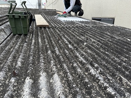 既存スレート撤去