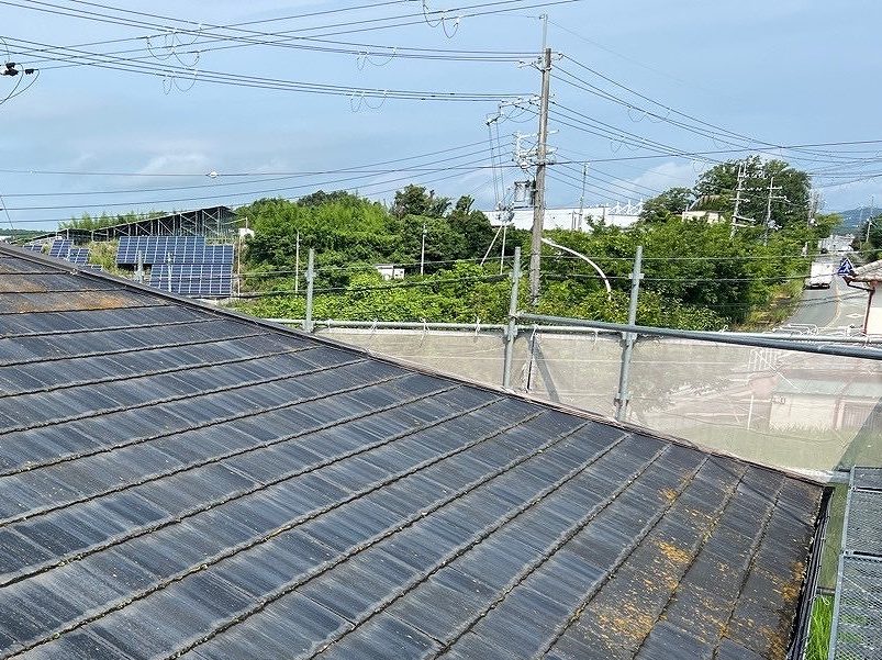 三田市　カラーベスト屋根の美観修繕！！屋根塗装工事を行いました。