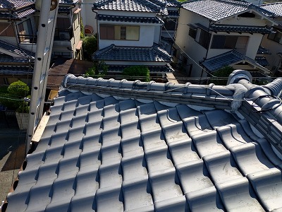 仕上げ後の棟の状態確認