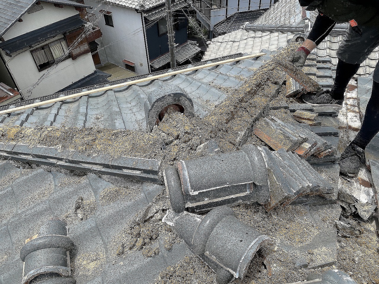 棟解体　交野市