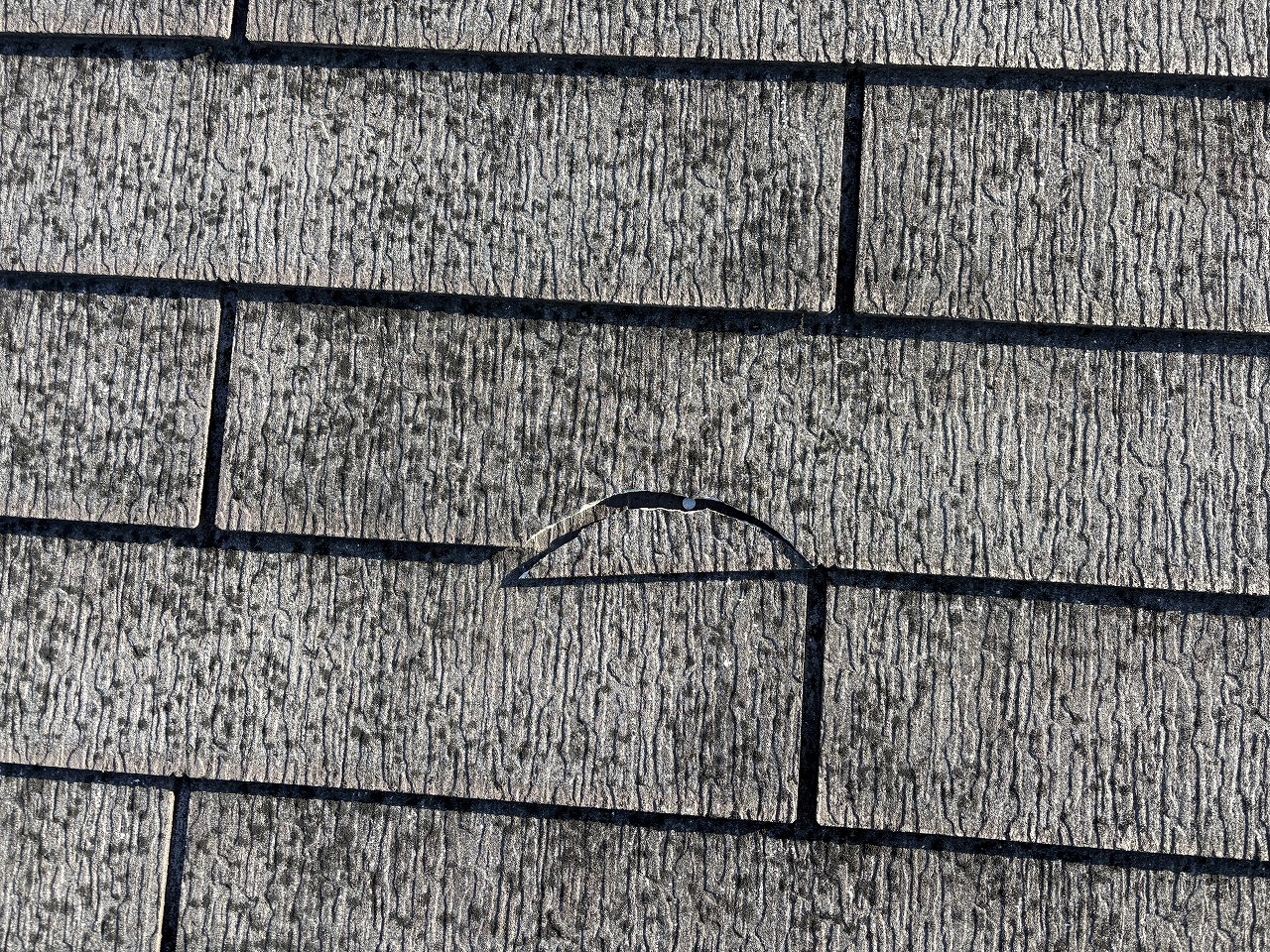 円状にカラーベスト割れ