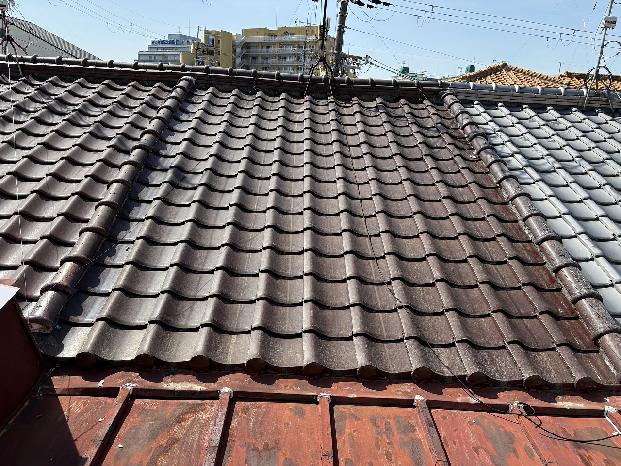 守口市長屋屋根調査