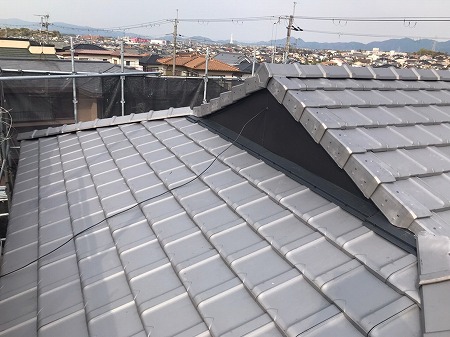 入母屋妻部分改修